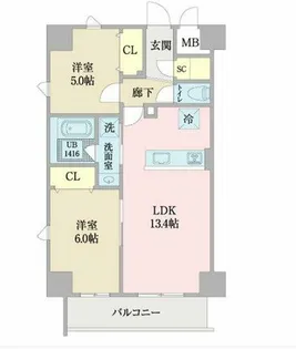 プロシード白壁【4階】の間取り