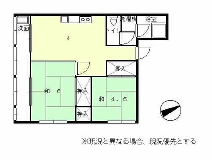 コーエイビル【4F号室】の間取り