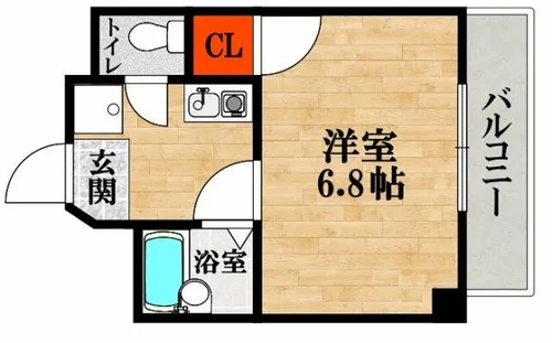 ゆずり葉【202号室】の間取り
