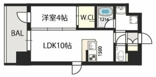 グランドゥーエ永和駅前【6階】の間取り