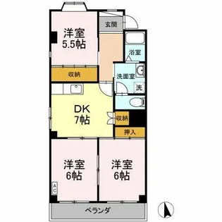 エスプラナード【1階】の間取り