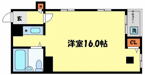 デグチビル【5階】の間取り