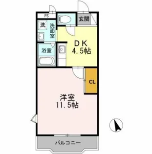 エキスパートヴィラ【1階】の間取り