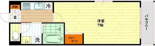 パーラム関目【2階】の間取り