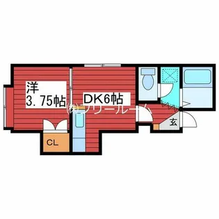 ウエストヴィレッジⅢ【3階】の間取り