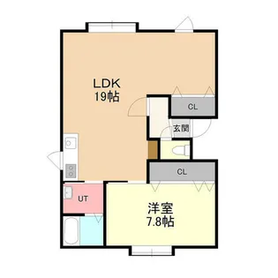 CASA-J【201号室】の間取り