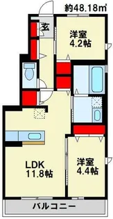 グローレ遠賀野 A【1階】の間取り