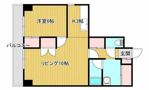 H.YamajiBuill【407号室】の間取り