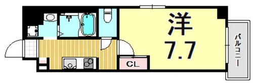 G-シェノン鳴尾【4階】の間取り