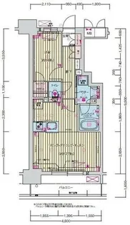プレサンス名駅南ブリエ【7階】の間取り