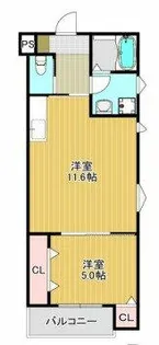 Class-A 長瀬【1階】の間取り