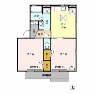 サンハイム一色 A【1階】の間取り