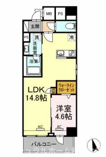 ベルオレイル【3階】の間取り