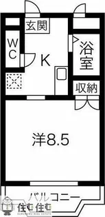 三好ヶ丘ハイツ【1-D号室】の間取り