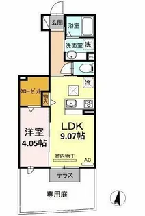 ルーチェ B【1階】の間取り
