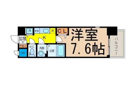 プレサンス久屋大通公園エアリー【11階】の間取り