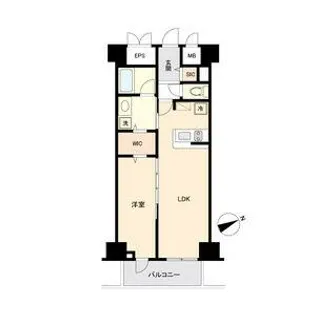 グランルクレ新栄ウエスト【809号室】の間取り