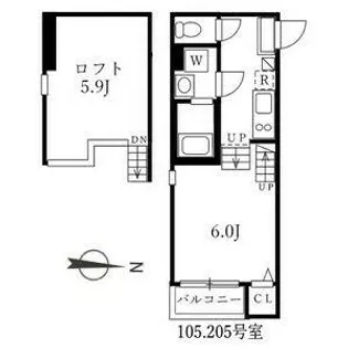 ハーモニーテラス清水Ⅳ【1階】の間取り