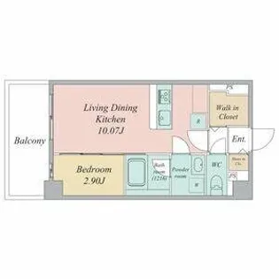 リシュドール堀田駅東【9階】の間取り