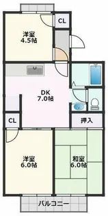 パークサイド南が丘【1階】の間取り