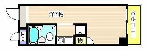 西明石ヤングパレスⅢ【401号室】の間取り