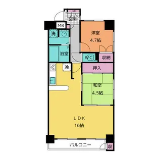 イトーピア紅葉舎金山マンション【12階】の間取り