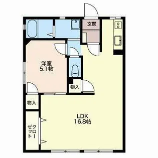 フレグランス汐崎【1階】の間取り