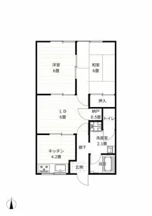 ssコーポTERRA【400号室】の間取り
