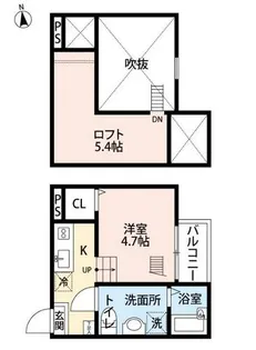ラ・ロシェル【2階】の間取り
