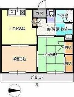 グレース犬山Ⅱ【2階】の間取り