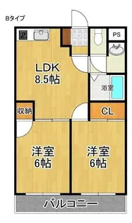 グランソシエ花園Ⅱ【4階】の間取り