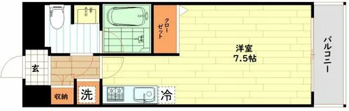 ヴァンスタージュ姫里【6階】の間取り