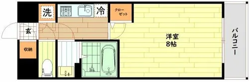 カーサレグラス城東セントラル【7階】の間取り