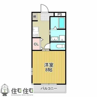 ヒルクレスト【102号室】の間取り