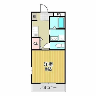 ヒルクレスト【102号室】の間取り