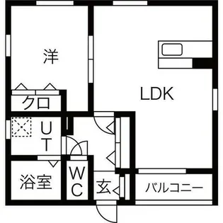G flat 川名【1階】の間取り