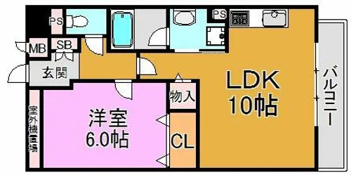 エトワールフィラント【4階】の間取り