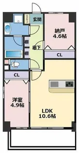 LE MOB I 天神橋【601号室】の間取り