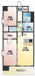 スプランディッド梅田グランノース【3階】の間取り