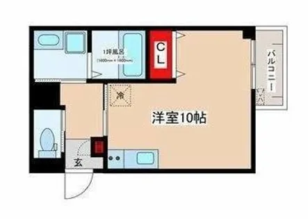 ガーデン熱田(garden熱田)【101号室】の間取り