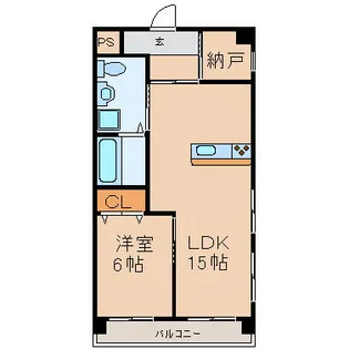 ハイツ西郊【3階】の間取り