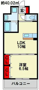 エヴァーグリーンN【3階】の間取り