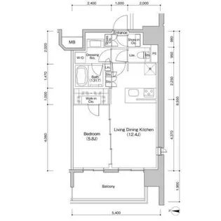 愛知県名古屋市中区新栄1丁目【マンション】の間取り