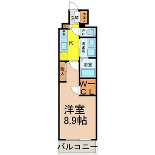 グランドソレイユ名駅【6階】の間取り