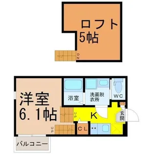 ハーモニーテラス大秋町【1階】の間取り