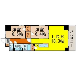 S-FORT鶴舞arts【6階】の間取り