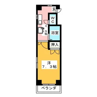 フローラル二瀬【2階】の間取り