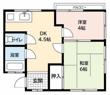 ゆうなぎ荘【202号室】の間取り