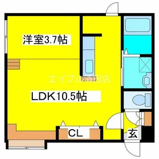 ルアルミノーサ【405号室】の間取り
