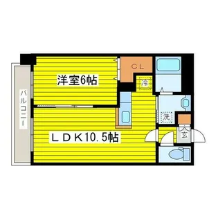 N28セントラルビル【8階】の間取り